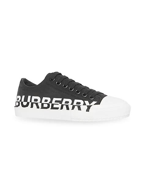 Burberry Larkhall Logo Leather Sneakers 